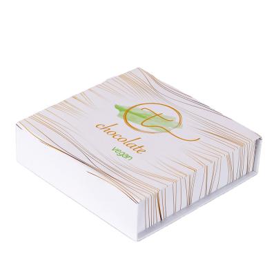 China Recycled Materials Logo Custom Gold Truffle Candy Hot Stamping Candy Wrapping Gift Luxury Chocolate Paper Cardboard Packaging Boxes for sale