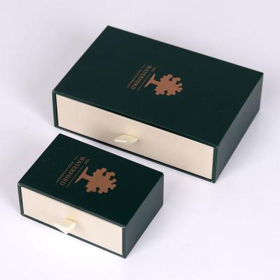 China Recycled Materials Wholesale Custom Fancy Rigid Sliding Out Drawer Logo Box Gift Box For Retail Jewelry /Accessory Jewelry Storage Box for sale