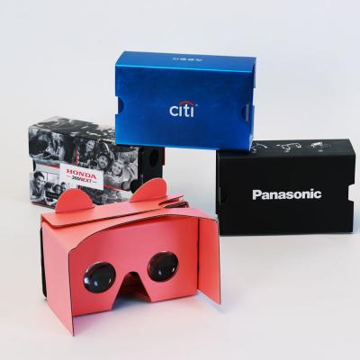 China 2021 hot sales printing virtual reality cardboard glass 3d glass vr custom box recyclable / AR for sale