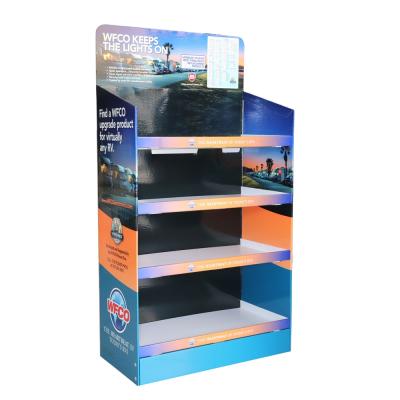 China Custom Display Product Display Rack Folding Shelf Paper Display Stand Rack for sale