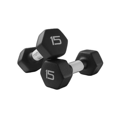 China Sponge Type Colorful Thick Coating Neoprene Fitness Dumbbell High Density Non-slip Style New 15 Pound Dumbbells for sale