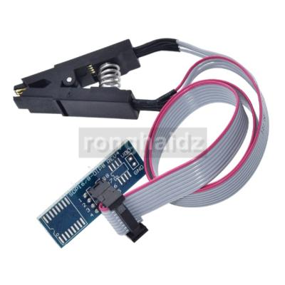 China SOIC8 SOP8 Test Clip USB Programmer 93CXX/25CXX/24CXX BIOS EEPROM 93CXX/25CXX/24CXX Chip IC Test Clip Socket with SPI Cable SOP8 Test Clip for sale