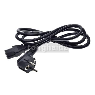 China EU Power Cord 1.2m 1.5m 1.8m 2m 3m 10m 6ft EU Plug Europe To IEC C13 Power Supply Cable For PC Computer Monitor Printer Power Cable TV C13 for sale