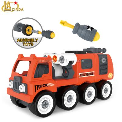 China Assembly and disassembly car fun education truck toys hand manipulative children diy car assembly and disassembly truck model car toys for sale