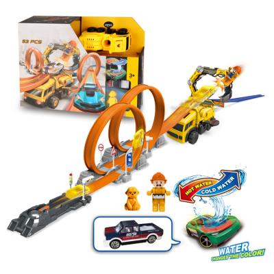 China Slot Toy New Change Car Toy Competition Game Color Die-casting Catapult Track Educational Toys Car For Children for sale