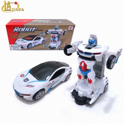 China Game Play Battery Operational Car Warp To Robot Kids Toys Children Promotional Items for sale