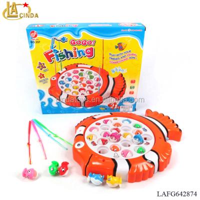 China Cute Family Game Clown Fish Intelligence Game Toys, Plastic Electric Fishing Toy, Education Game Toys Plastic Toy Hooks for sale