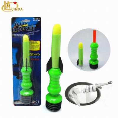 China Kids Play Rocket Promotional Gift Toy EVA Toys Air Rocket, Outdoor Game Foam Air Pump, Kids Play Rocket for sale