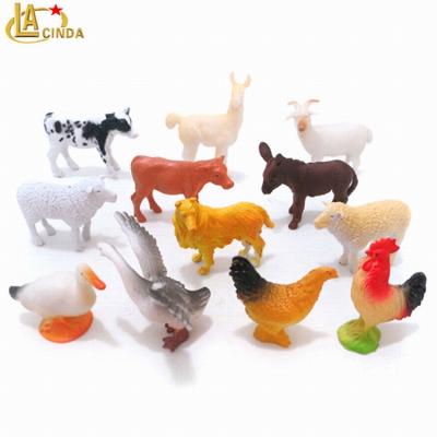 China Cow Animal Models Decoration/Toy Decoration PVC Horse For Kids Farm Animal Toys for sale