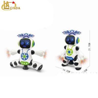 China Toy Bis Battery Operated Dancing Rotate Light Music Handshake Legs Robot for sale