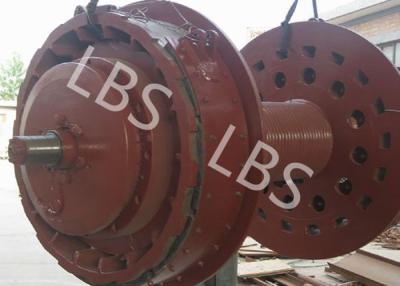 China Single Drum 10000lbs Anchor Winch Drum 15CrMo 20GrMo 42GrMo Q460 for sale