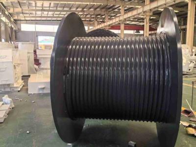 China Cold-resistant Steel Q355D Material Cable Winding Drum Main Components Of Tower Crane for sale