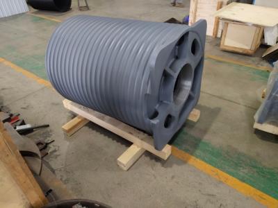 China Lebus Grooved CNC Steel Winch Rope Drum For Offshore Wire Rope Winding for sale