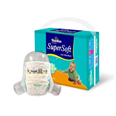 China New Printed Baby Products Best Selling Baby Huge Absorbent Diaper for sale