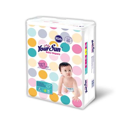 China Yoursun Baby Diaper Brand Printed Super Soft Baby Diaper Factory Made In Turkey for sale