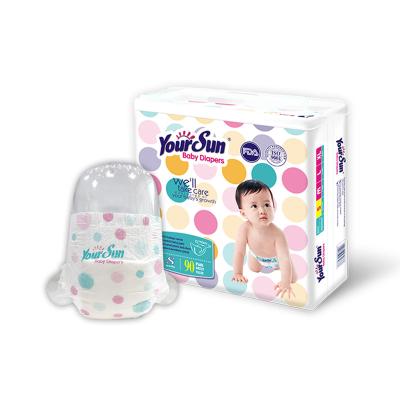 China China Famous Brand Manufacturer Competitive Price Printed Disposable Baby Diaper for sale