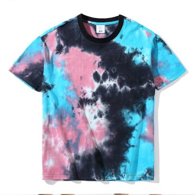 China Streetwear QUICK DRY Custom Graphic OEM Pattern Soft High Quality Kids Men Women Short Sleeve Tie Dye Unisex T Shirt 230g Tie Dye T Shirt for sale