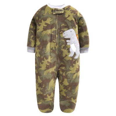 China 2020 Wholesale MOQ 2 Fleece Newborn Baby Clothes Shear Long Sleeve Cardboard Baby Rompers for sale