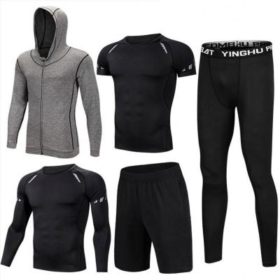 China Moq 2 Activewear Gym Training Suits Breathable Spandex / Polyester Fiber Pure Layer Male Made In China Customize for sale