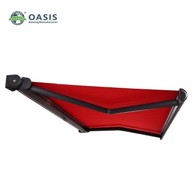 China OEM Motorised Full Cassette Folding Arm Awning , Automatic Sun Awning For Patio for sale