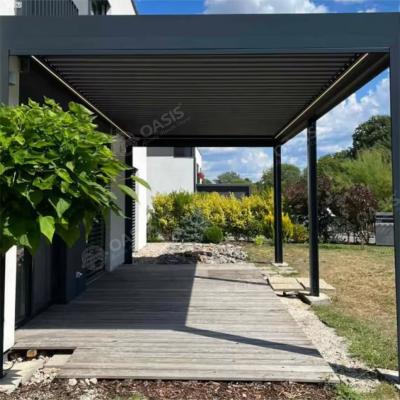 China All Fully Sealed Aluminum Louvered Pergola 3x8x2.8m For BBQ Restaurants for sale