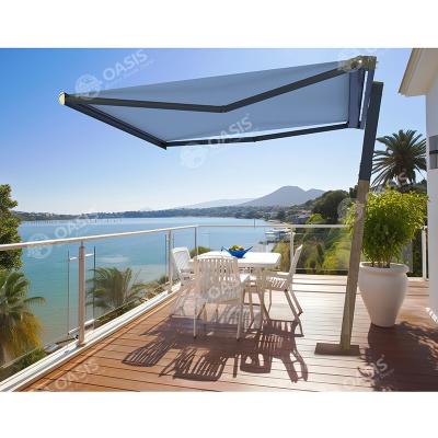 China Full Cassette Box Retractable Canopy For Patio , Retractable Roof Awning Adustable Angle for sale