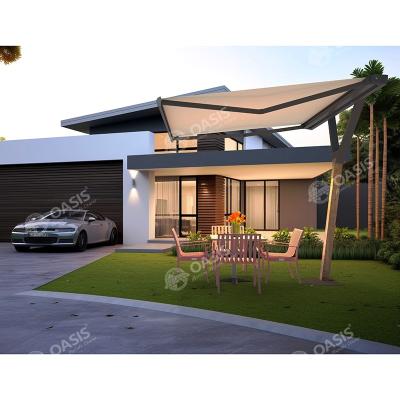 China 6063 Aluminum Frame Retractable Awning For House Remote Control Anti UV for sale