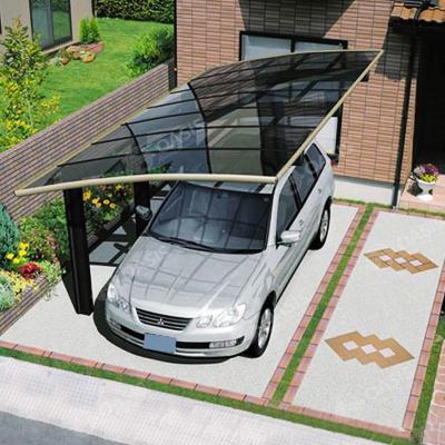 China Moderne stijl waterdichte tuin carports, aluminium auto schuilplaats Windweerstand Te koop