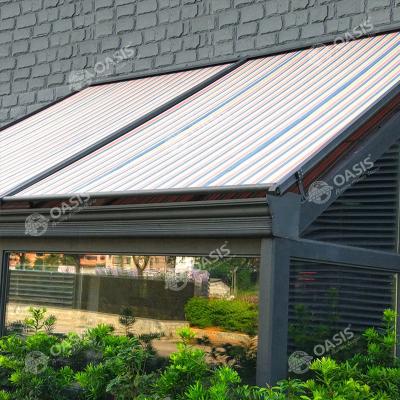 China OEM ODM Spanish Fabric Electric Sunshade Awning For Hotels And Mansions for sale