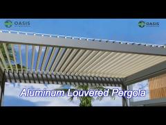 easy assemble automated aluminum louvered pergola for patio deck garden yard