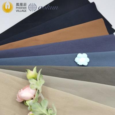 China Hot Selling Stretch Good Shape Nylon Pattern Cotton Spandex Twill Knit Fabric Warp Stretch Casual Outwear Fabric For Clothes“ for sale