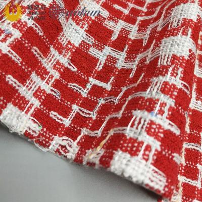 China Hot Selling Phoenix Village Shrink-Resistant Polyester With Sequin Fabric Fancy Woven Fabric For Suit And Coat Yarn Dyed for sale