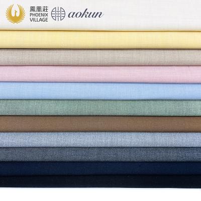 China Stretch Available Goods Fast Delivery Multiple Colors Superior Dyed Technique Environmental Dyeing Casual Fabric for sale