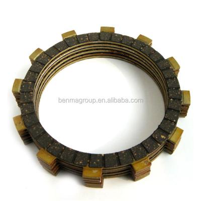 China Aluminum cork+rubber HF Maufactory Directly Sell Motorcycle Clutch Plate Clutch Friction Disc For AX100 for sale