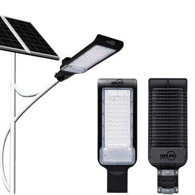 China ROAD 60w High Quality Shine Slim Aluminum Housing Integrated Solar Led Street Light IP65 Solar Led Street Light for sale