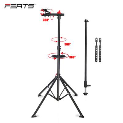 China 4 Legs For Sturdy Q195 Support Stand 4 Steel Legs 50kgs Capacity Height-Adjustable Steel Bicycle Repair Stand for sale