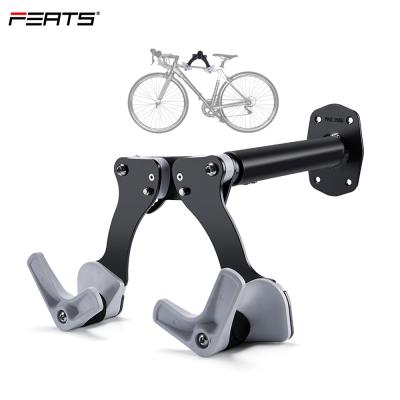 China MTB route. fits for most bikes. FERTS Horizontal Metal Adjustable 45 Degree Angle Bike Hanger Storage For Road Bike Mountain Bike /Kids Bike Wall Rack for sale