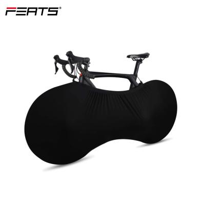 China FERTS 4 Mountain Bikes Sides Stretch Half Cover Bike Wheel Cover Anti-dust Protector Cloth-Indoor for sale