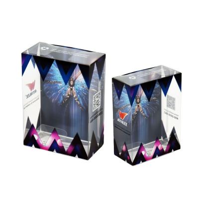 China Recycled Materials Custom Printed Transparent Clear Plastic Plastic Folding Box PET Packaging Box PVC Acetate Packaging Box Gift Hair Packaging for sale