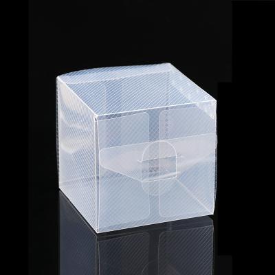 China Recycled Materials PET Custom Twill Frosted Transparent PVC Storage Box Square PP Plastic Folding Packing Box for sale