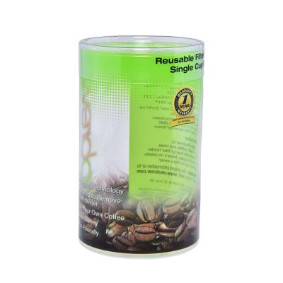 China Recycled Custom Box Roasted Coffee Bean Packaging Box Materials Logo Round Cylindrical Coffee Bean Packaging Supplier for sale