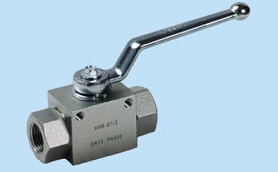 China KHB High Pressure Hydraulic Ball Valve Carbon Steel Max Pressure 500 bar for sale