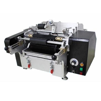 China Semi automatic bottle wet glue pet food boxes labeling machine round bottle labeler labeling machine for sale