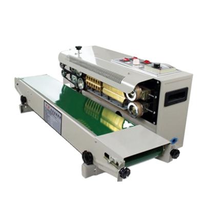 China FR900 GARMENT Continuous Plastic Film Craft Bags Sealing Machine Horizontal Automatic Bag Sealing Machine for sale