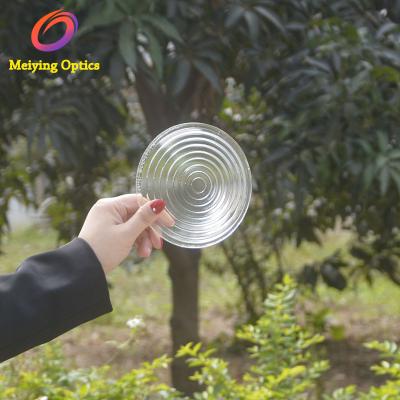 China Dia 112mm Tempered Fresnel Lens,Glass Borosilicate Fresnel Lens For LED,Projector,Imager for sale