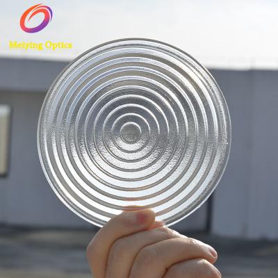 China Dia 112mm High Quality Pressed Optical Borosilicate Glass Overhead Projector Fresnel Lens for sale