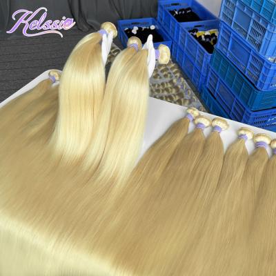 China Free Sample Silky Straight Wave Cuticle Aligned Raw Indian Remy Unprocessed Indian Virgin Human Hair 613 Blonde Human Hair Wave Hair for sale