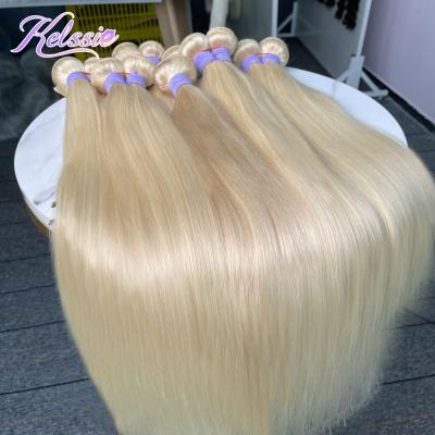 China ST/BW/LW/DW/CW/KCW 40 Inch 613 Blonde Brazilian Hair Extension, 10a Grade Raw Wig 613 Hair, Human Virgin Blonde Hair Bundles With Headband for sale