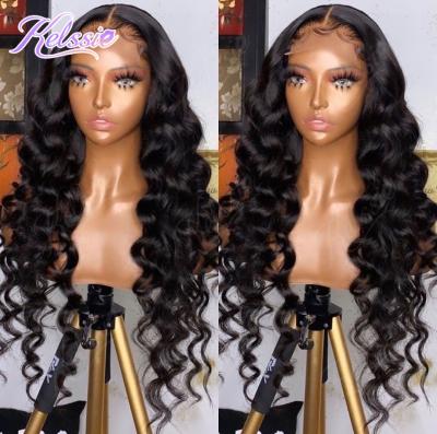 China Wholesale Brazilian Lace Front Wig With Ban,Grade 10A Water Wave Lace Human WI,Factory Hair Water Wave Cuticle Aligned Hair for sale