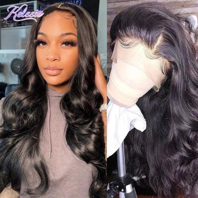 China Brazilian Body Wave Human Hair Wig, Hd Hair Lace Frontal Wig, Can Be Colored Transparent Full Lace Front Wig for sale